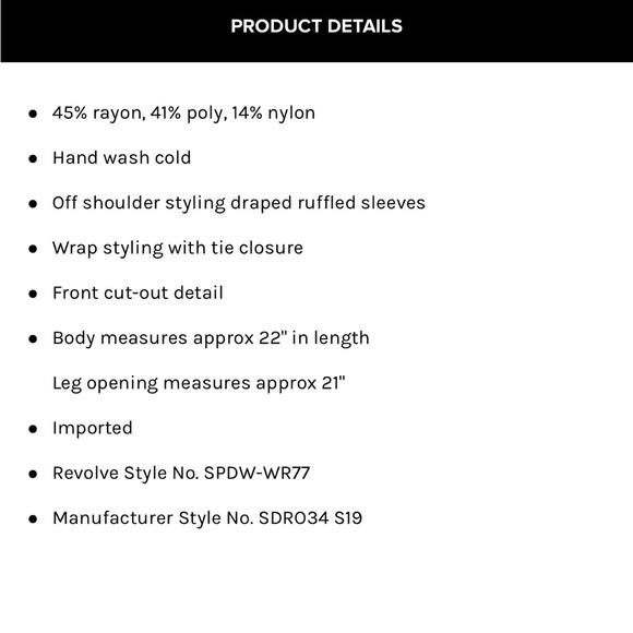 Angela Wrap Tie Romper - Picture 6 of 6